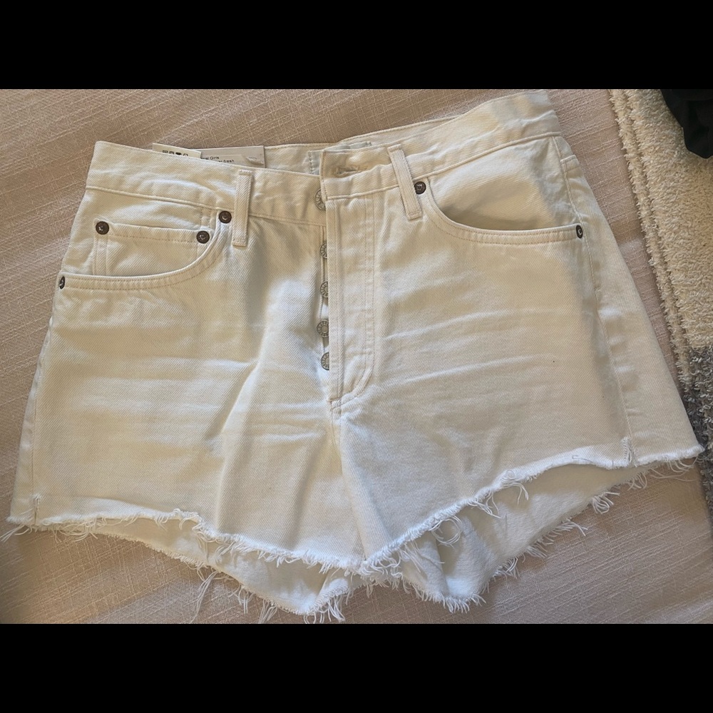 Agolde - white shorts - size 26